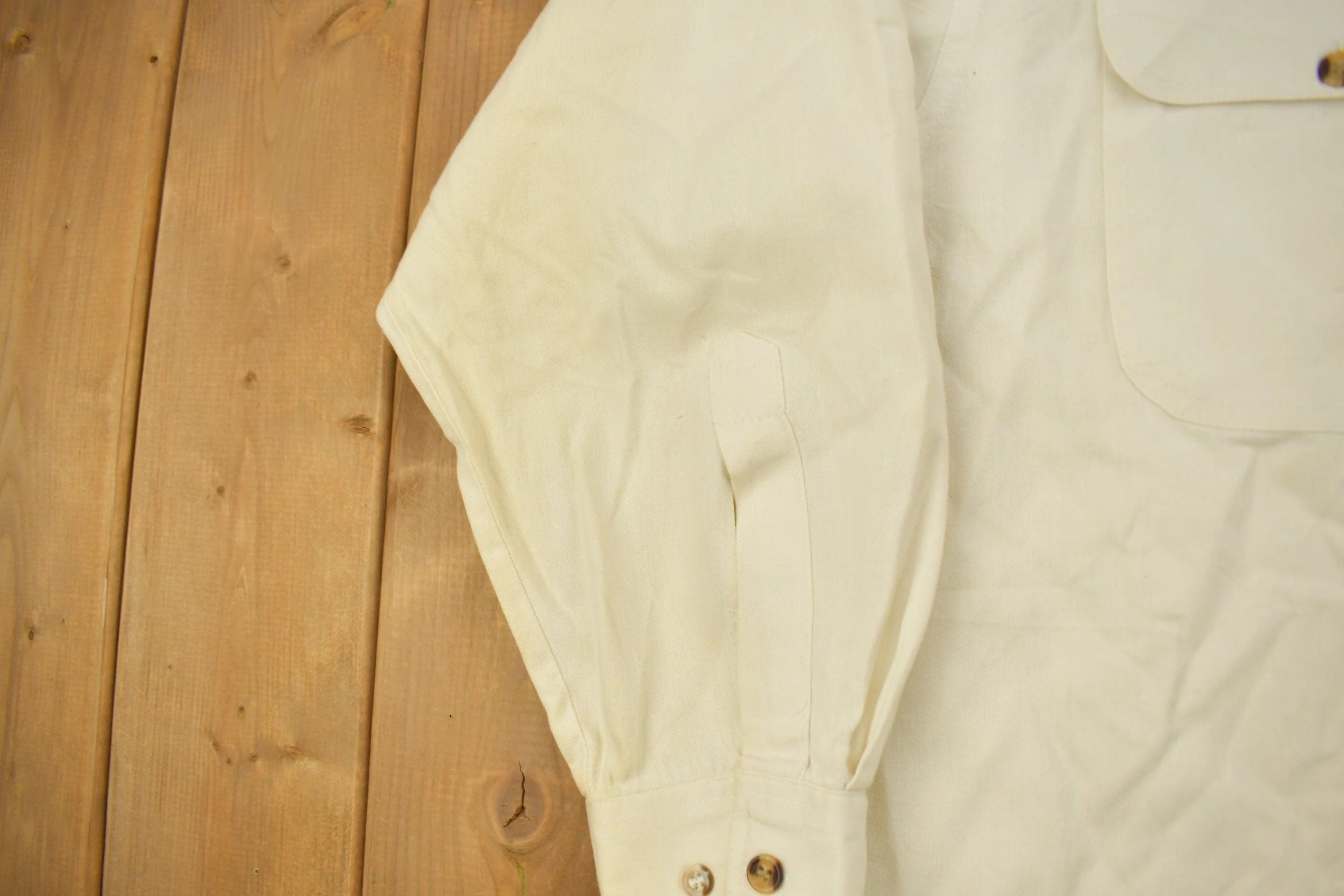Vintage 1990s Tommy Hilfiger Embroidered Flag Patch Button Up Shirt - Image 8