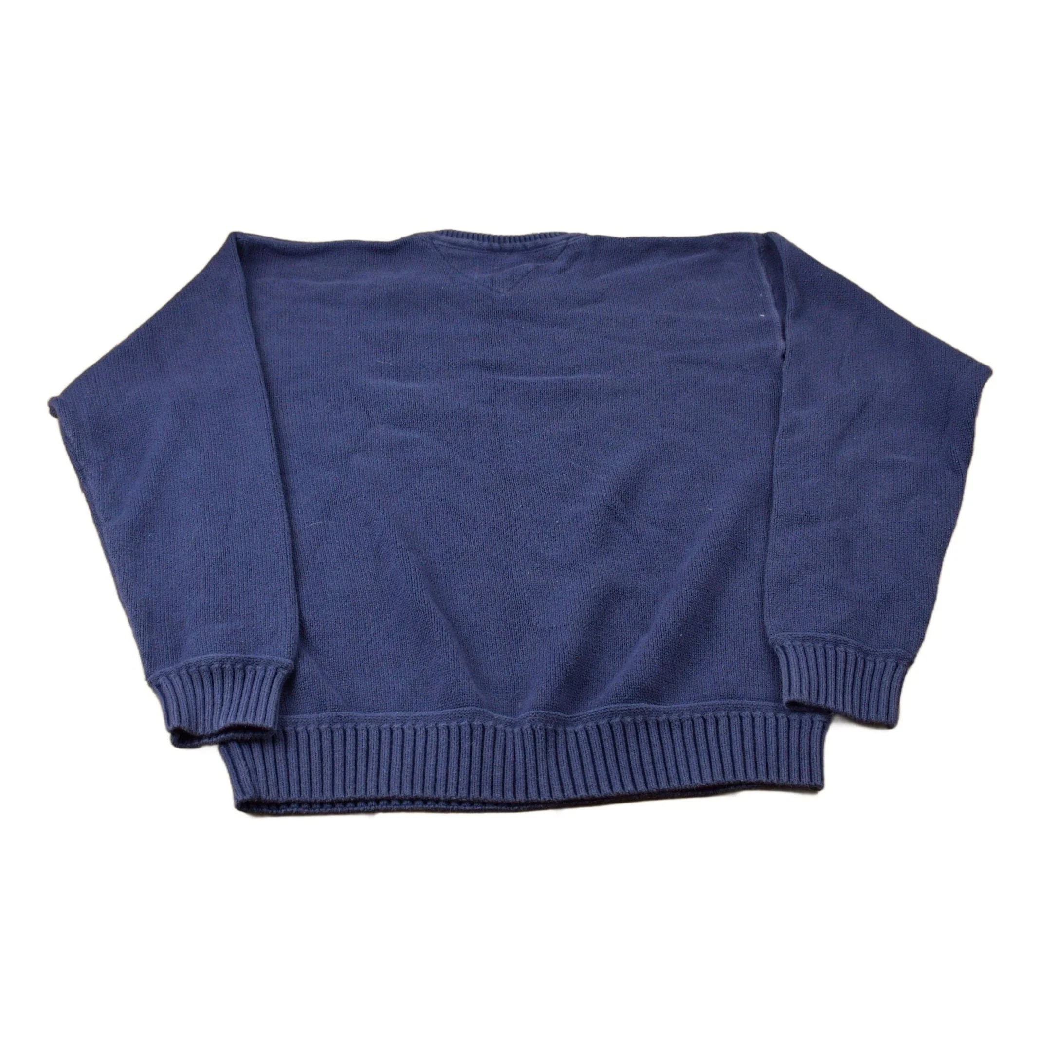 Vintage 1990s Tommy Hilfiger Embroidered Knitted Sweater - Image 2