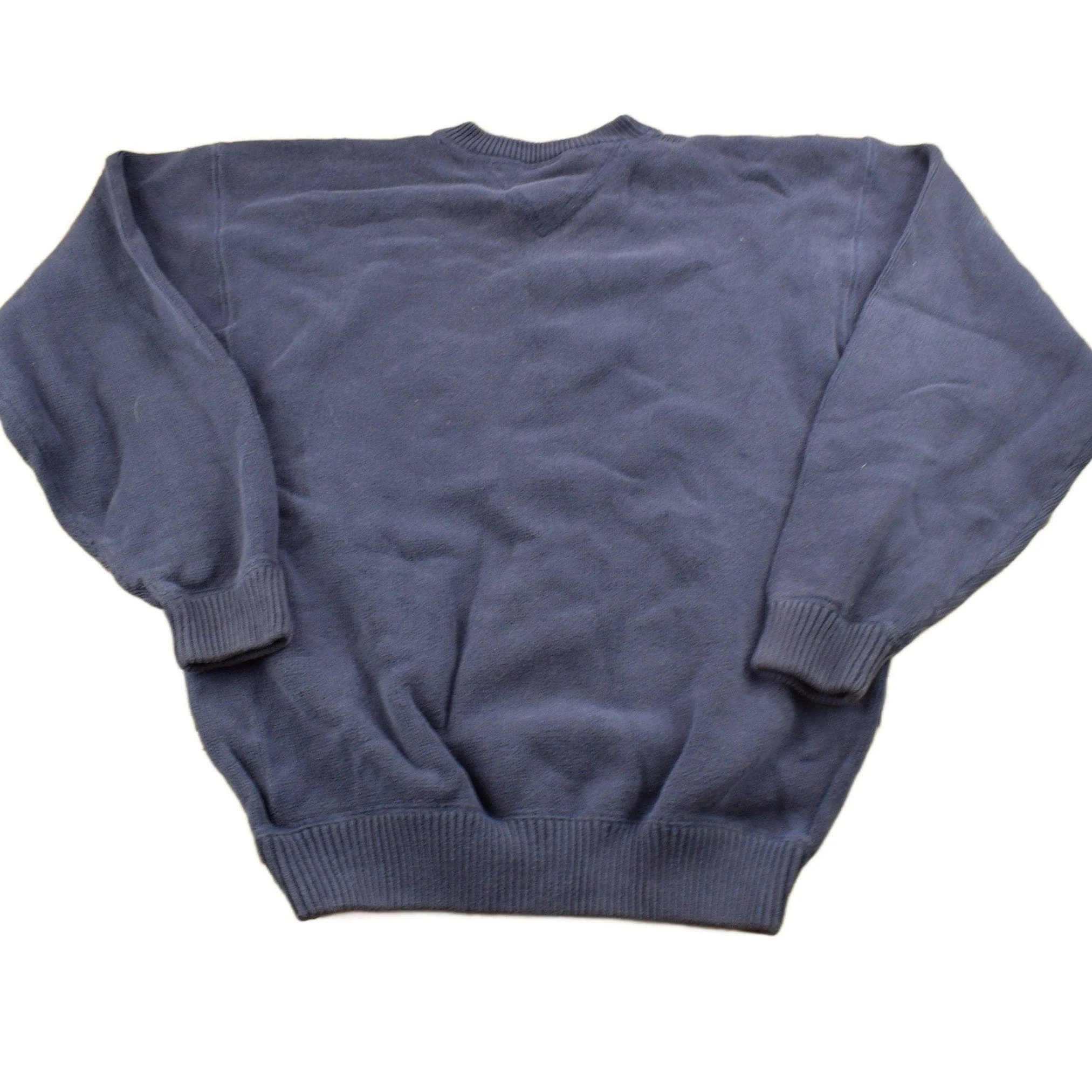 Vintage 1990s Tommy Hilfiger Embroidered Knit Sweater Men's Large - Image 2