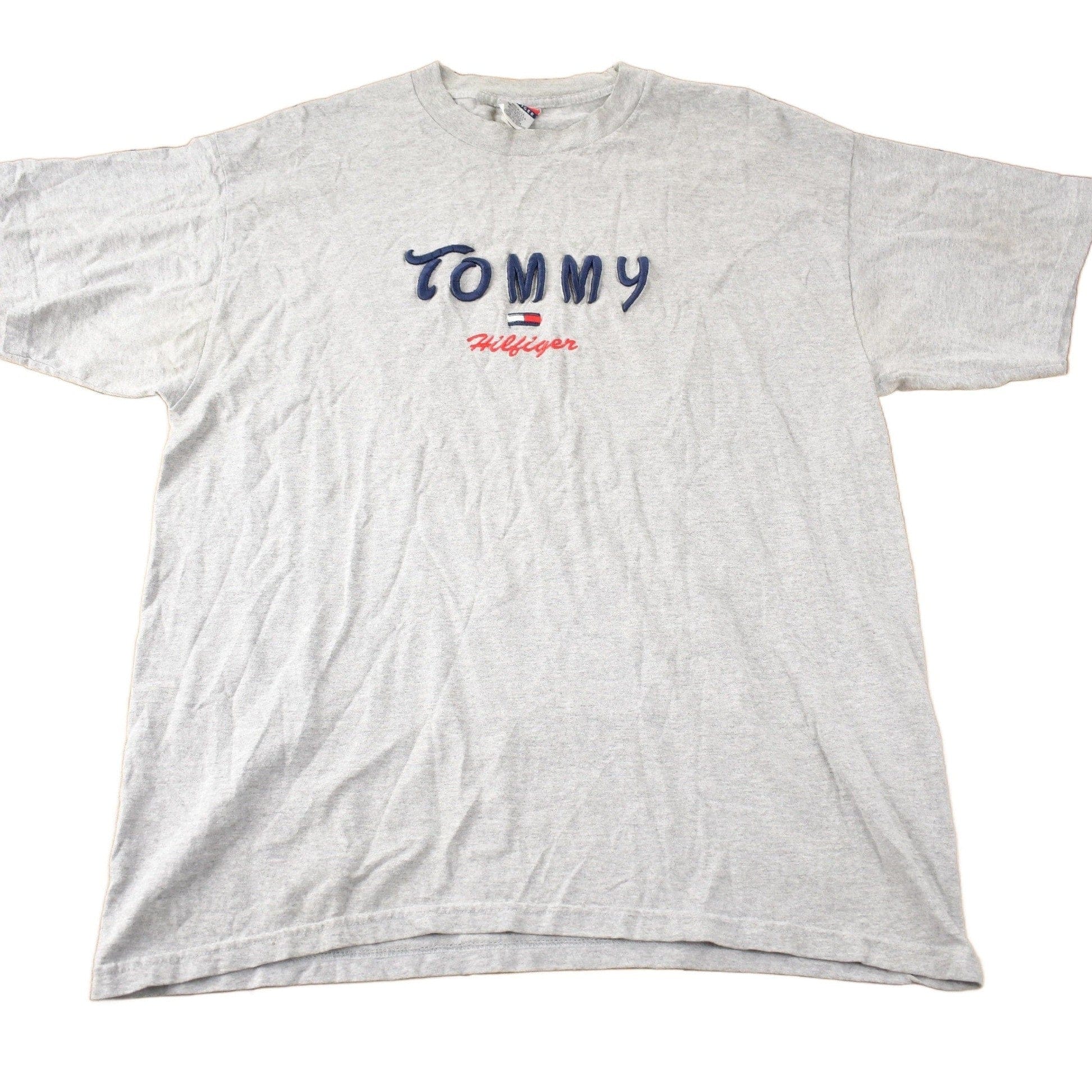 Vintage 1990s Tommy Hilfiger Embroidered T Shirt Men's XL