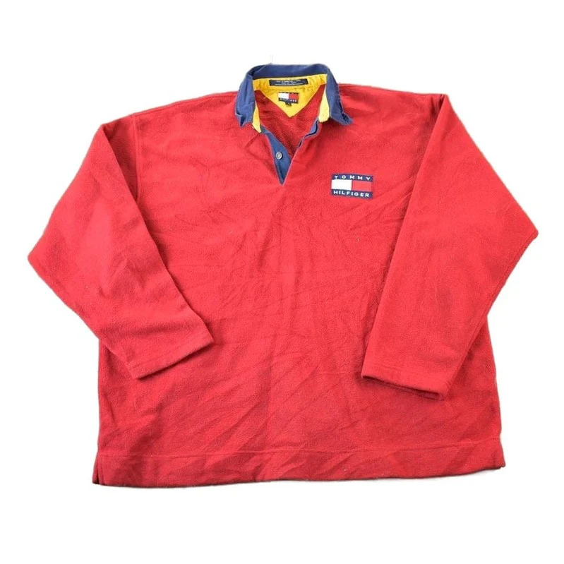 Vintage 1990s Tommy Hilfiger Fleece Outdoorsman Sweater Men's Large