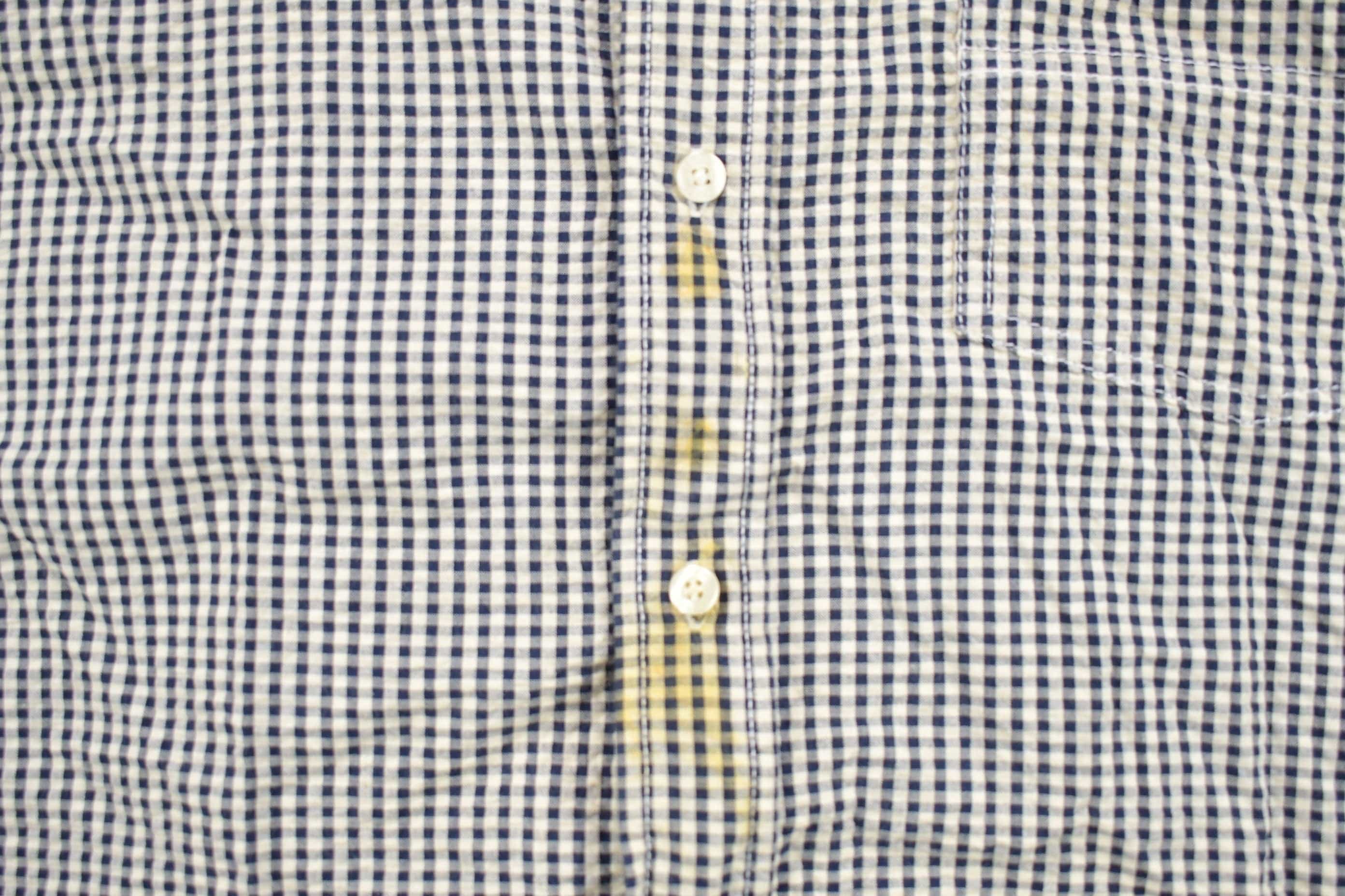 Vintage 1990s Tommy Jeans Checkered Short Sleeve Button Up Shirt Men's Large - Image 4