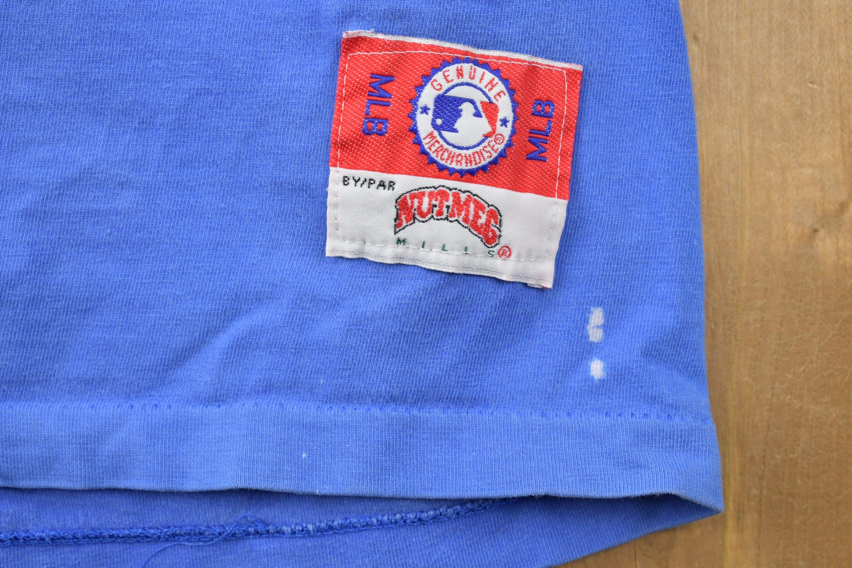 Vintage 1990s Toronto Blue Jays Member Club Nutmeg MLB Graphic T-shirt Men's Large - Image 3
