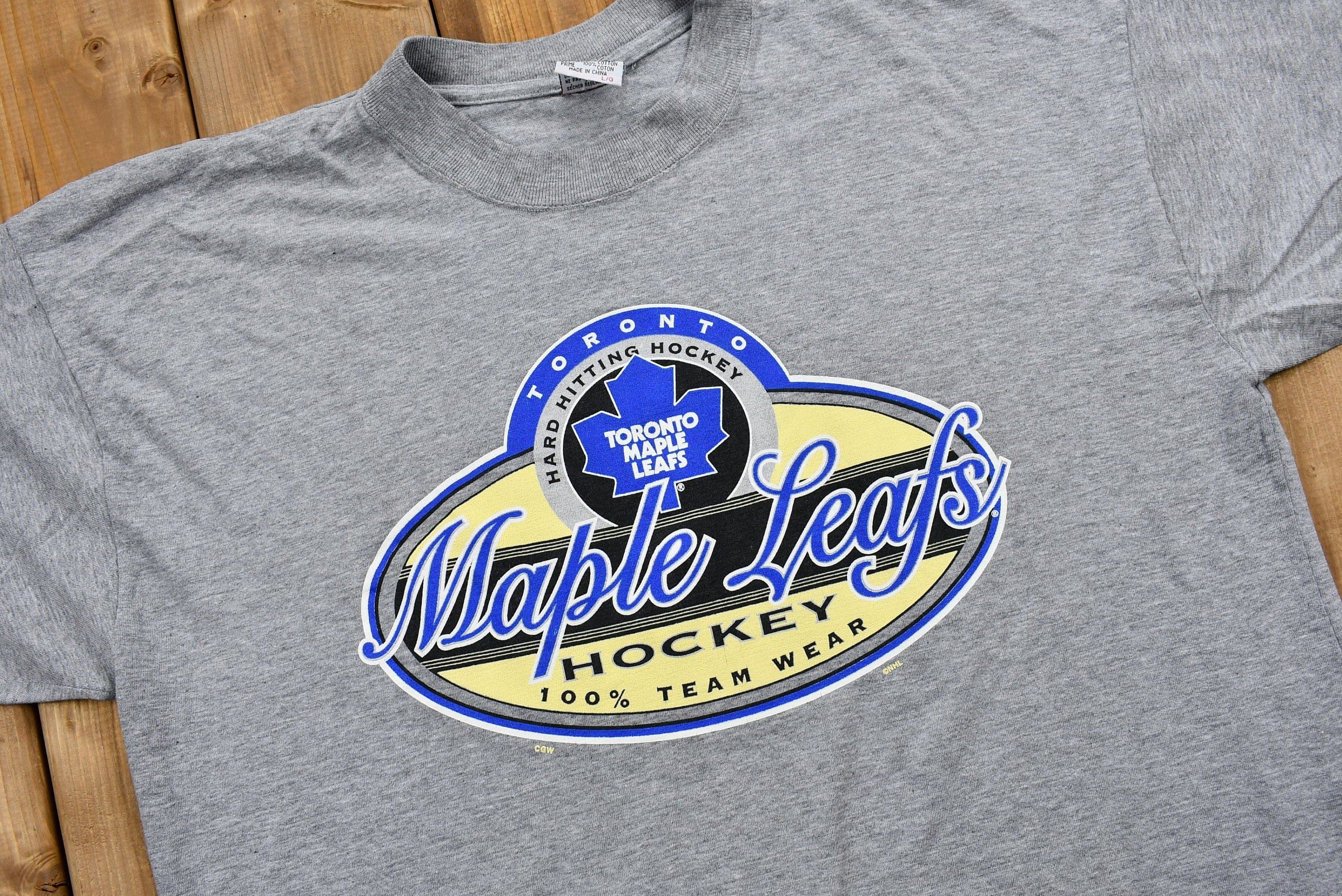 Vintage 1990s Toronto Maple Leafs T-Shirt Men's XL - Image 3