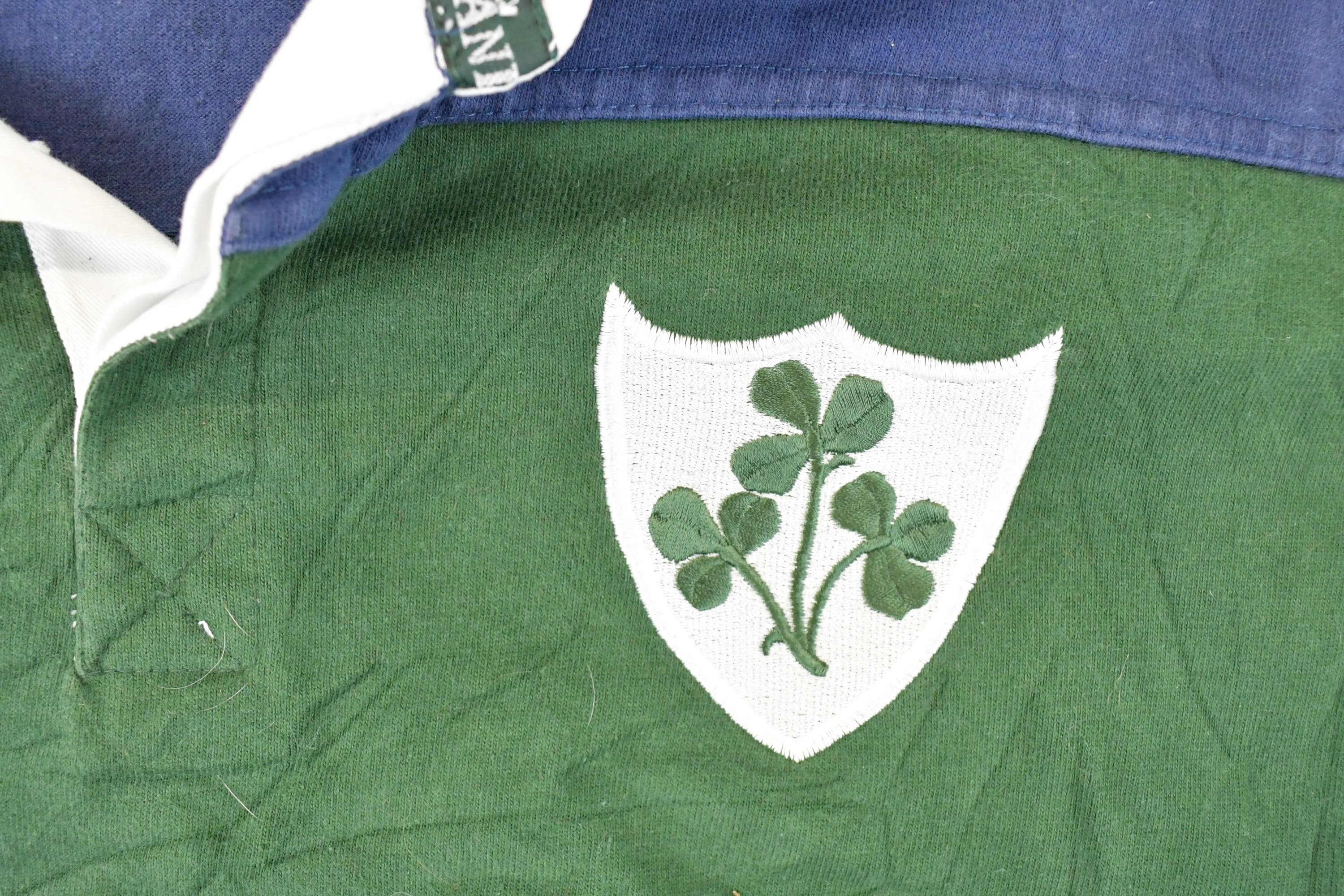 Vintage 1990s Total Rugby Ireland Quarter Button Up Shirt Men's L - Image 3