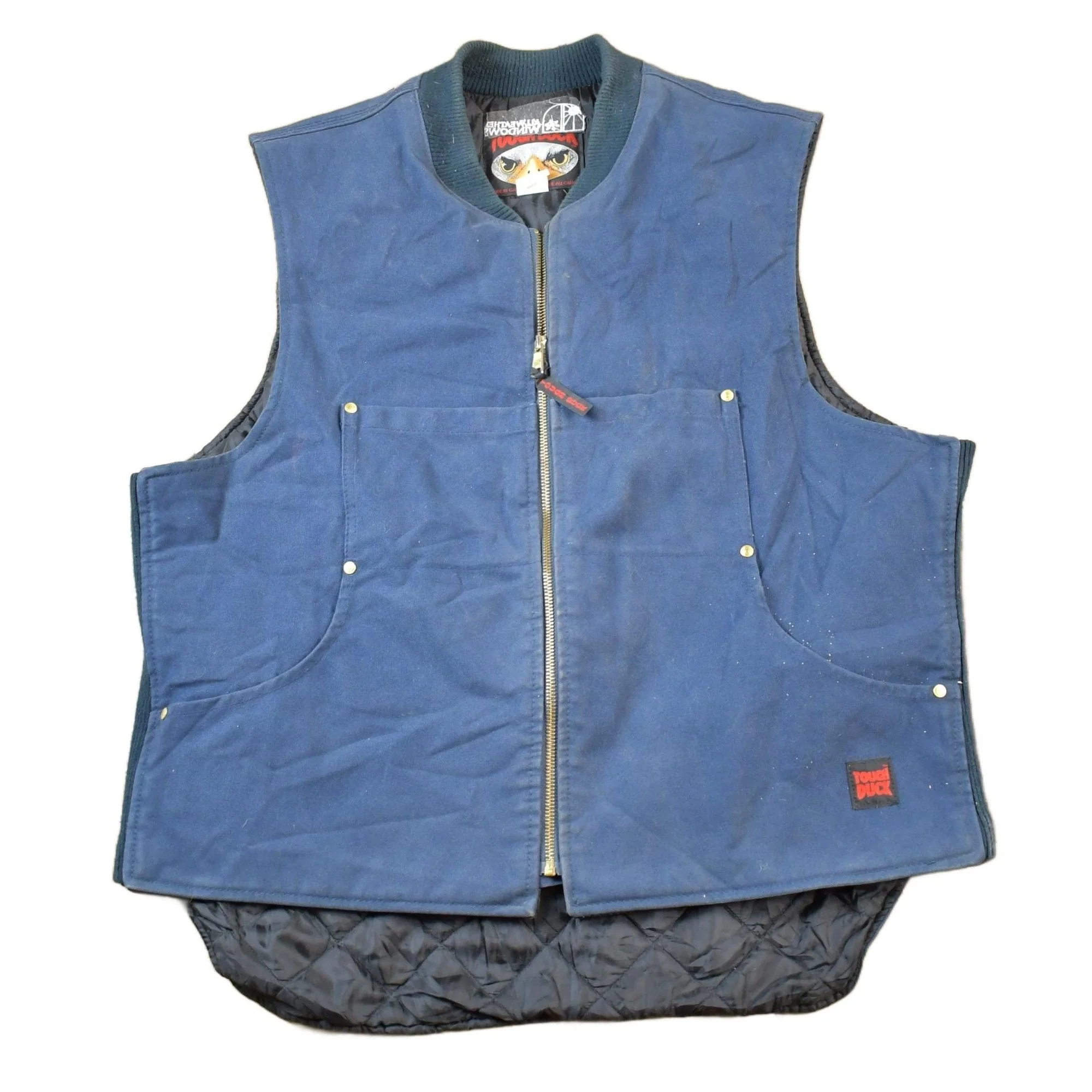 Vintage 1990s Tough Duck Distressed Work Vest Jacket Men's XL