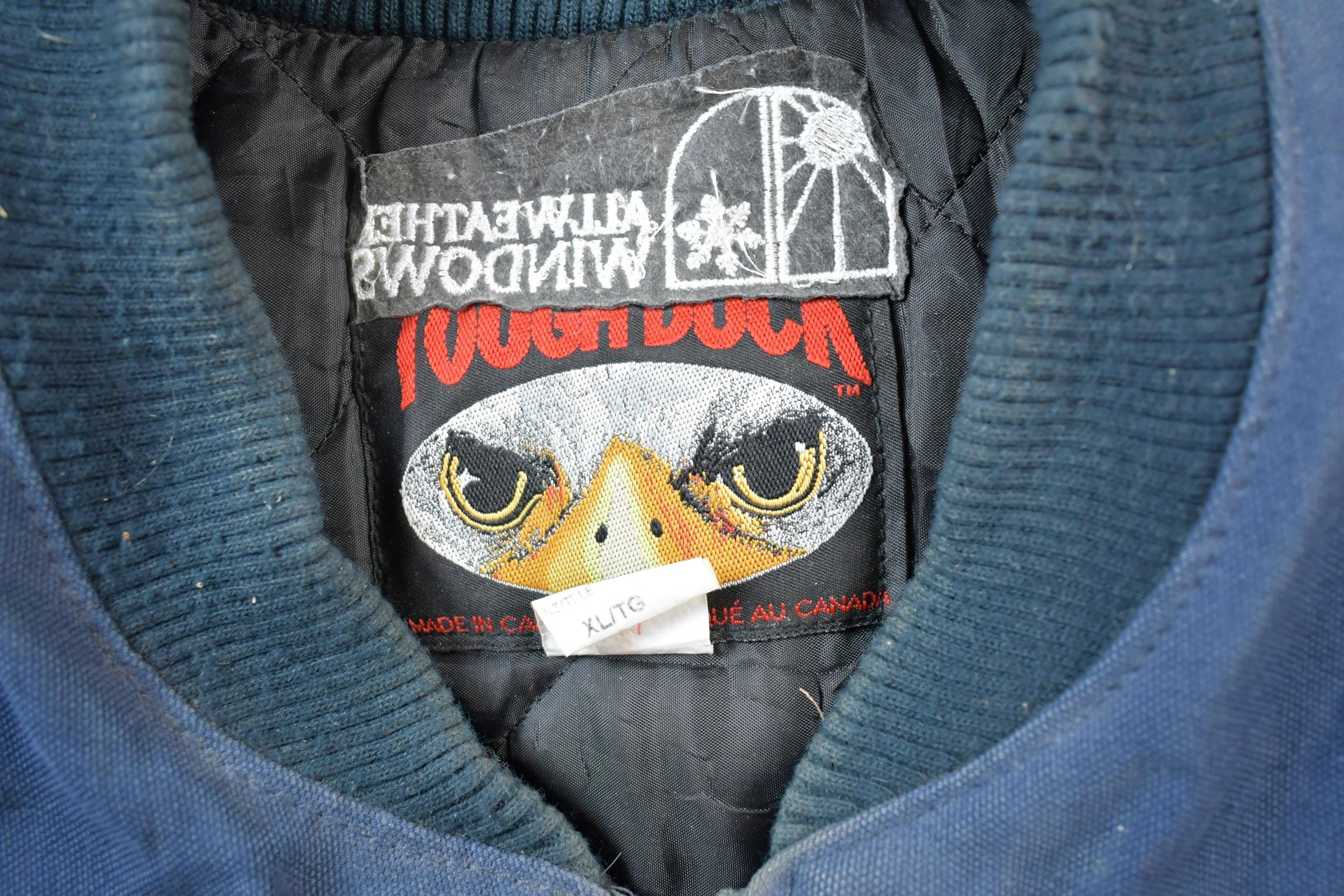 Vintage 1990s Tough Duck Distressed Work Vest Jacket Men's XL - Image 4