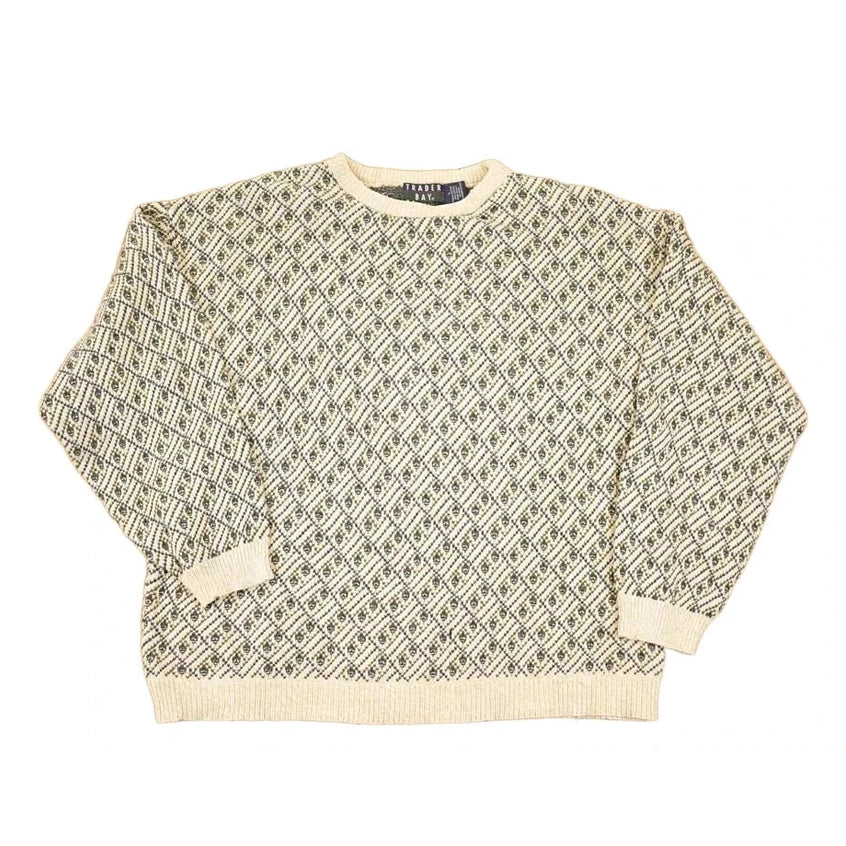 Vintage 1990s Trader Bay Knit Crewneck Sweater Men's L