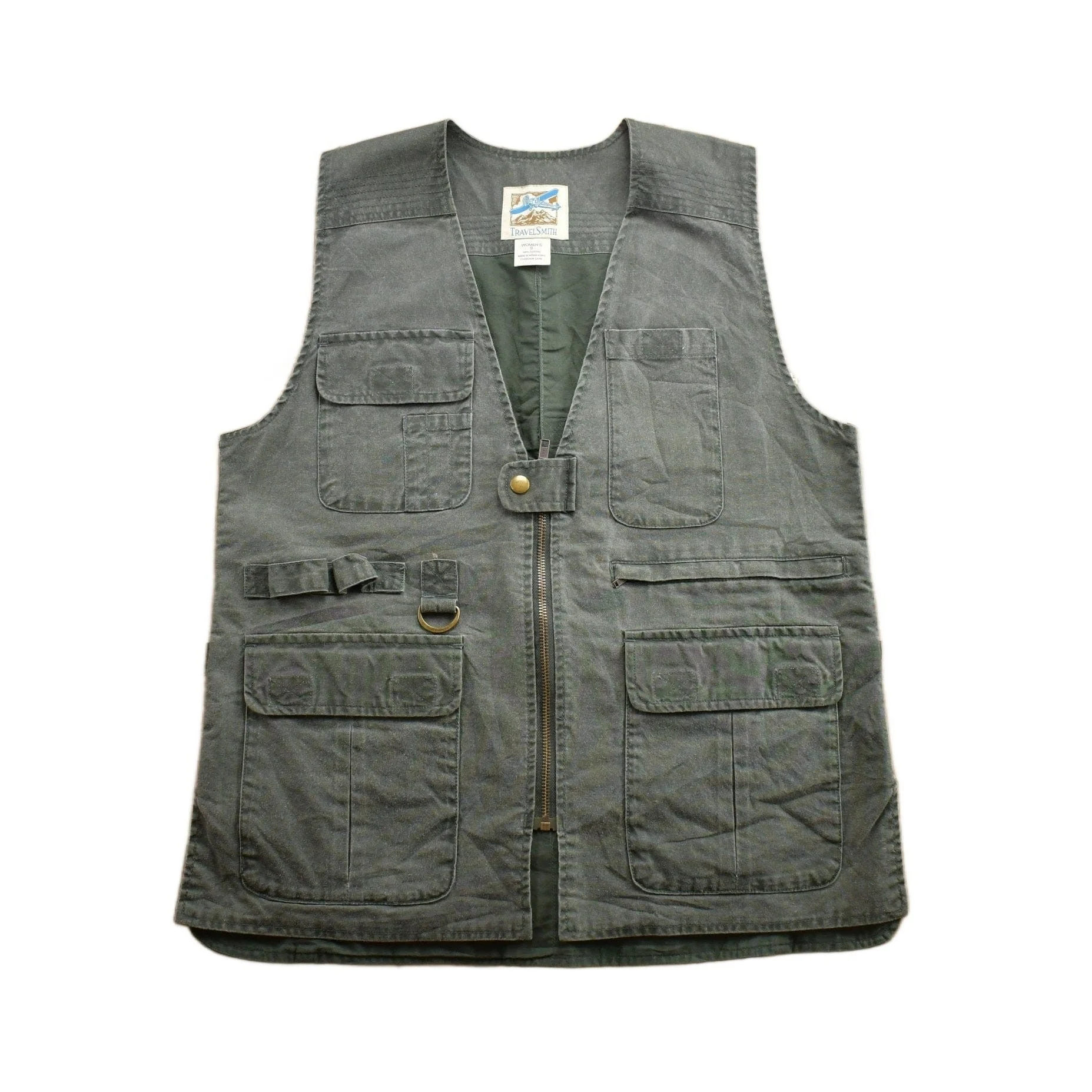 Vintage 1990s Travel Smith Cargo Vest Men's Small