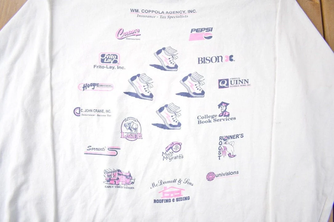 Vintage 1990s Trocaire College 5K Race Souvenir Long T Shirt Made In USA Size XL - Image 4