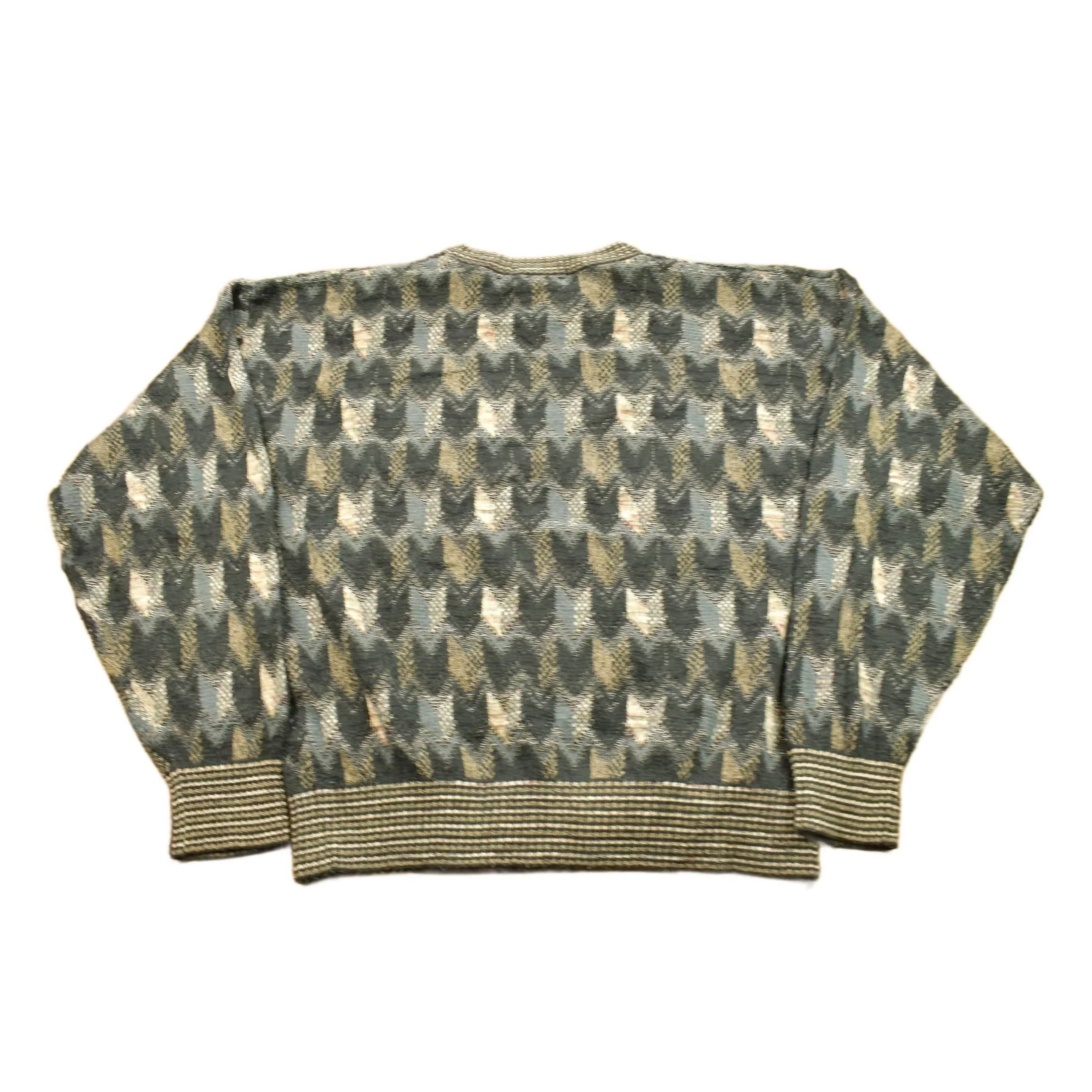 Vintage 1990s TSA USA Knitted Crewneck Sweater Men's Large - Image 2