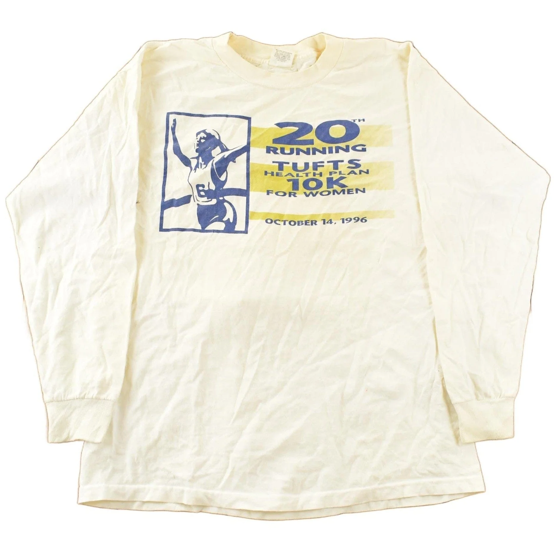 Vintage 1990s Tufts Health Plan Running Souvenir T-Shirt Men's Large
