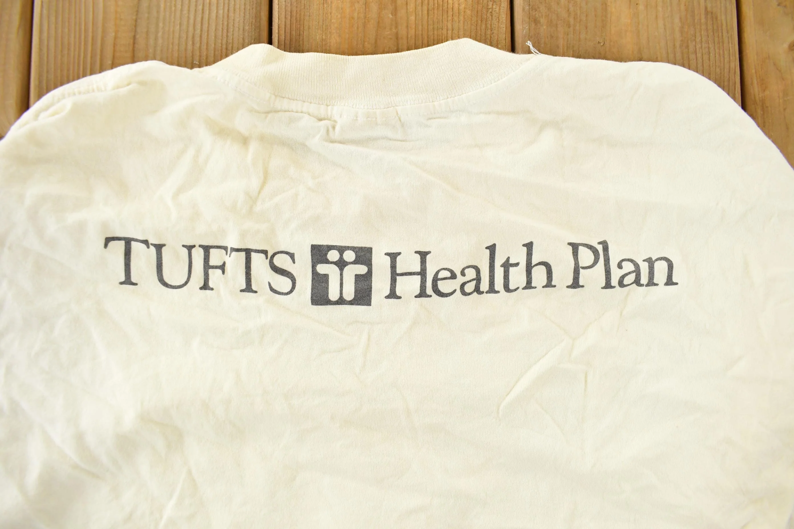 Vintage 1990s Tufts Health Plan Running Souvenir T-Shirt Men's Large - Image 8