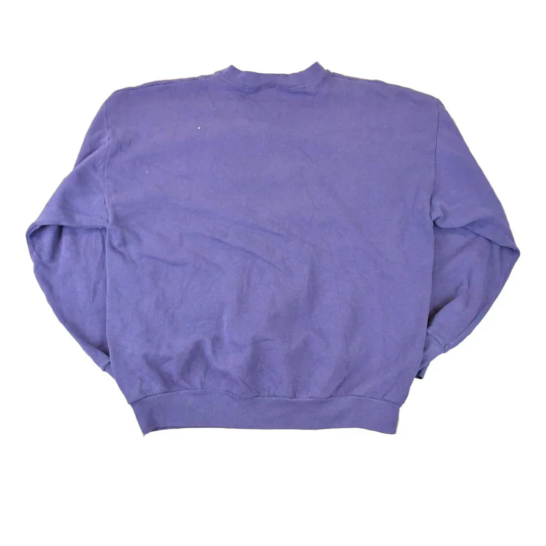 Vintage 1990s Tultex Blank Crewneck Sweatshirt Men's L - Image 2