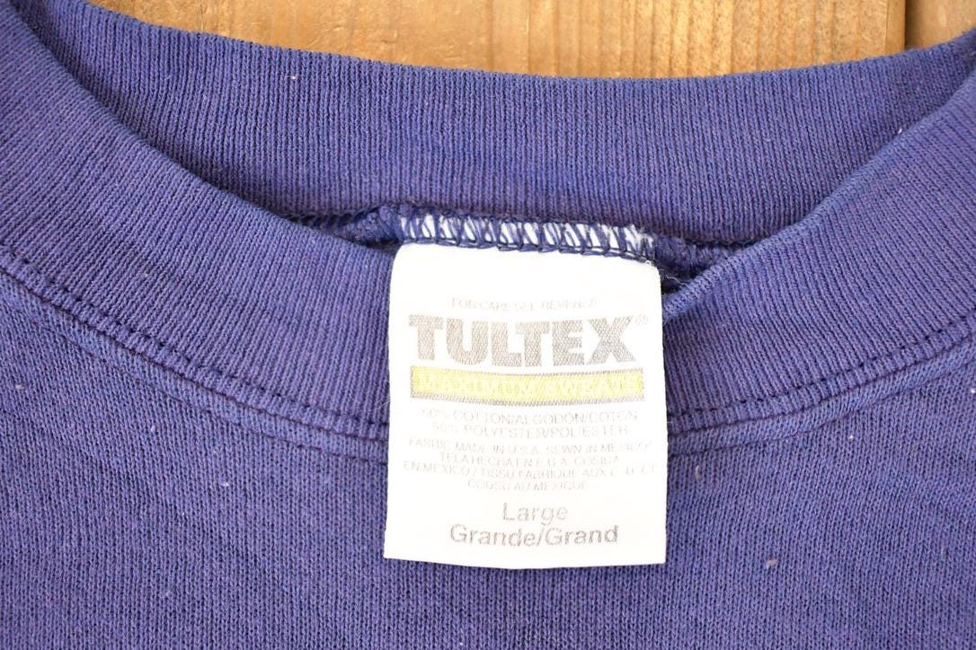 Vintage 1990s Tultex Blank Crewneck Sweatshirt Men's L - Image 3