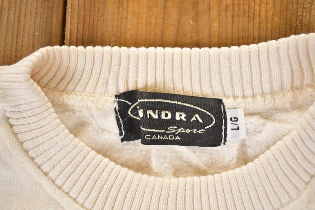 Vintage 1990s Tundra Sport Embroidered Maple Leaf Crewneck Sweatshirt Men's XL - Image 4