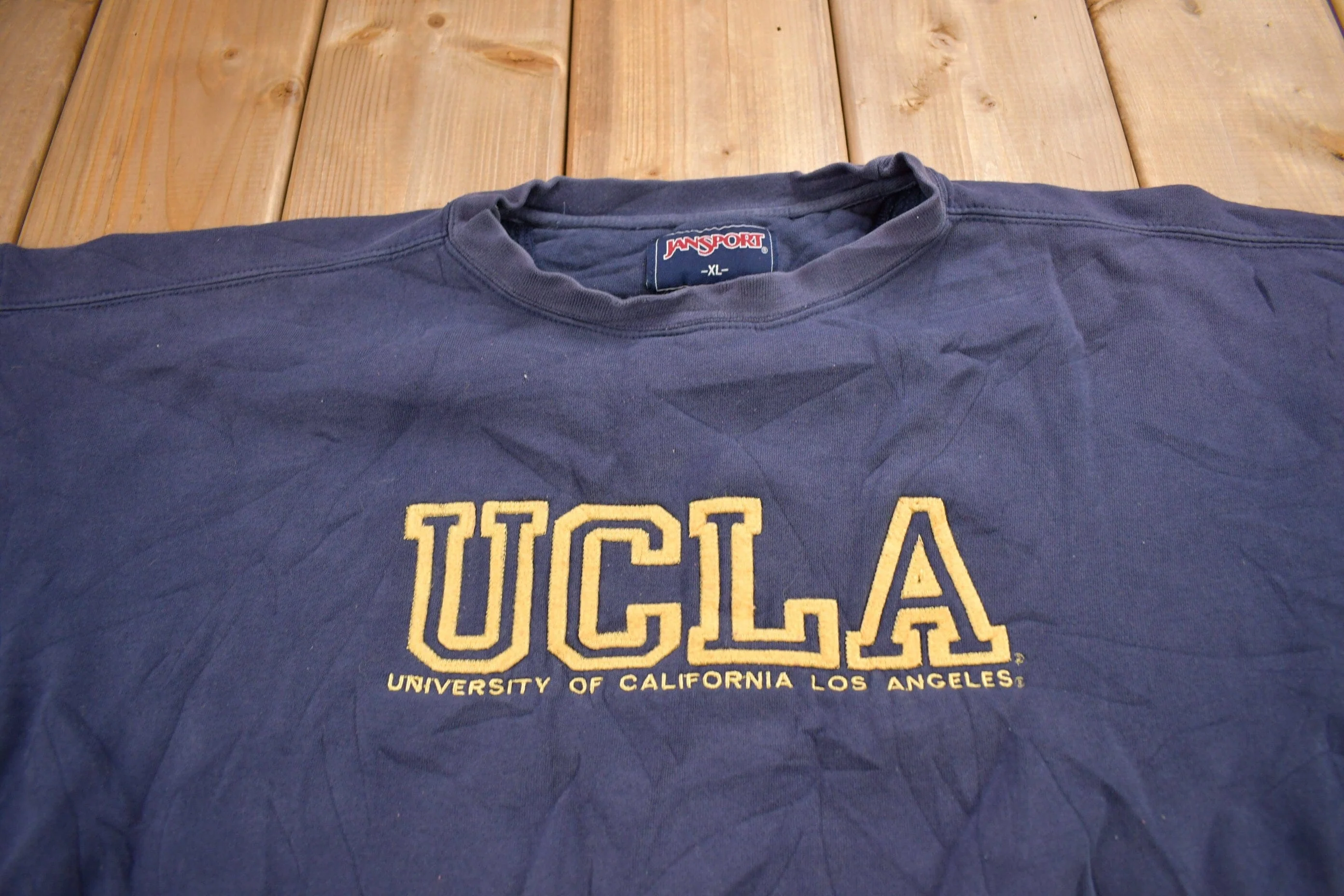 Vintage 1990s UCLA Collegiate Crewneck Men's Large - Image 3