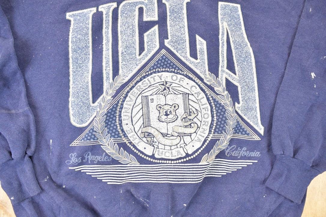 Vintage 1990s UCLA University Crewneck Sweater Men's L - Image 3