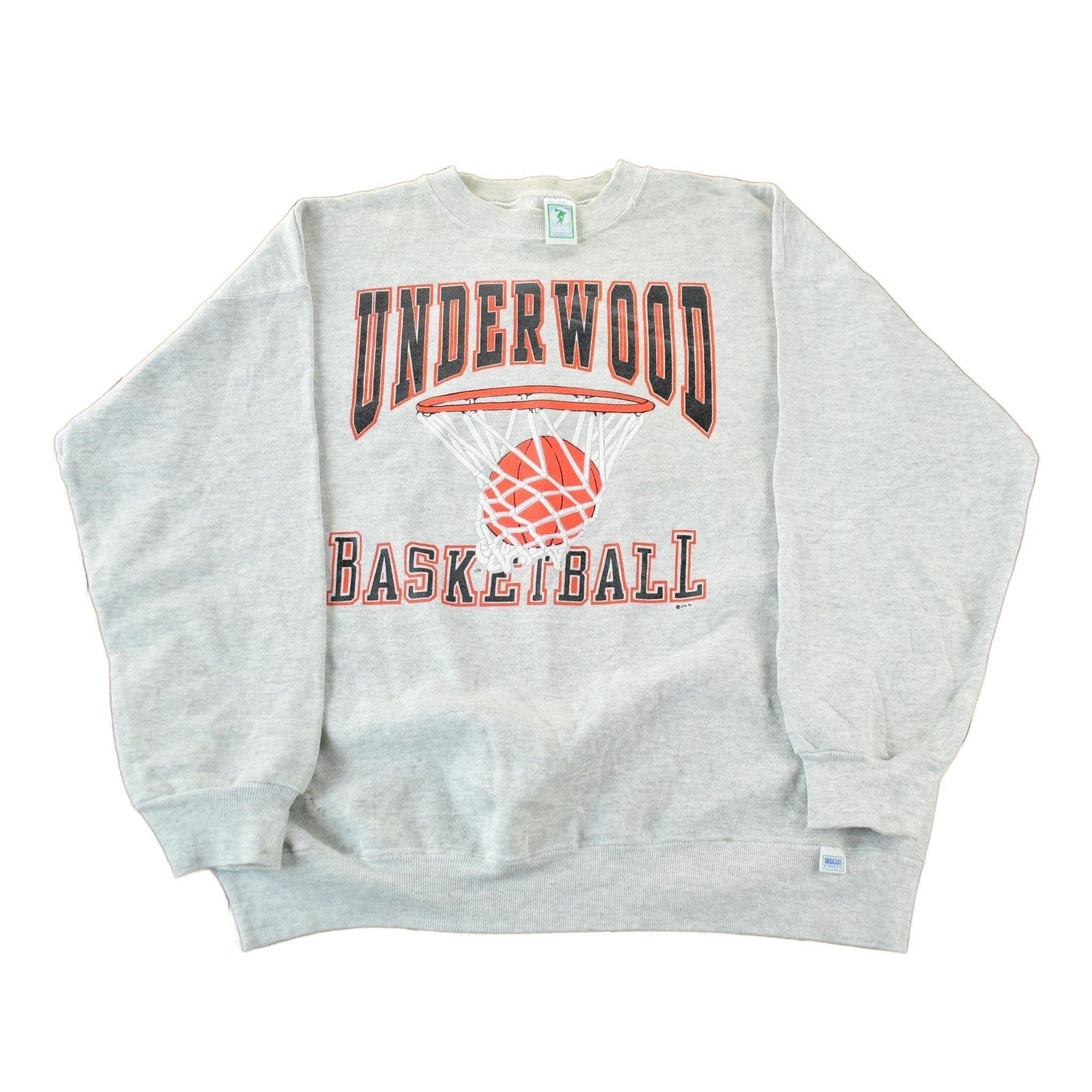 Vintage 1990s Underwood Basketball Collegiate University Crewneck Mens's XL Men's XL