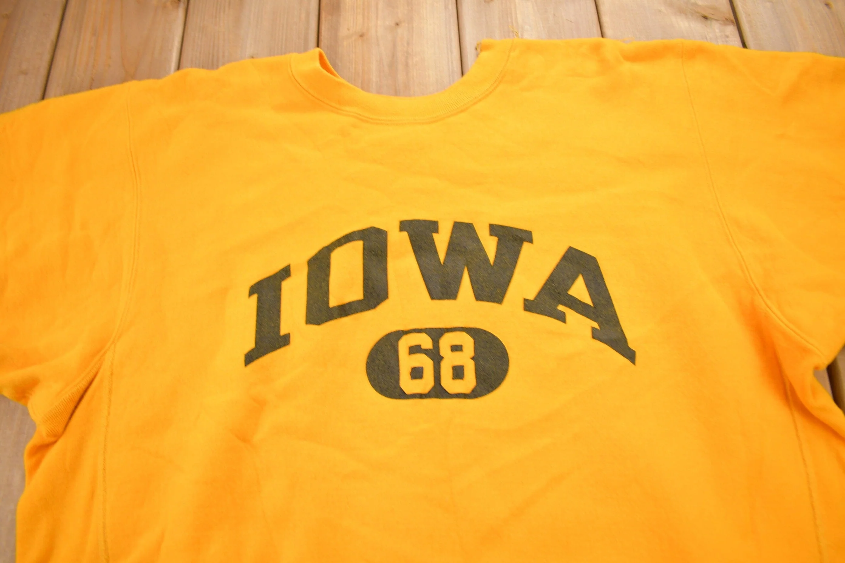 Vintage 1990s University of Iowa Collegiate Crewneck Men's 2XL - Image 3