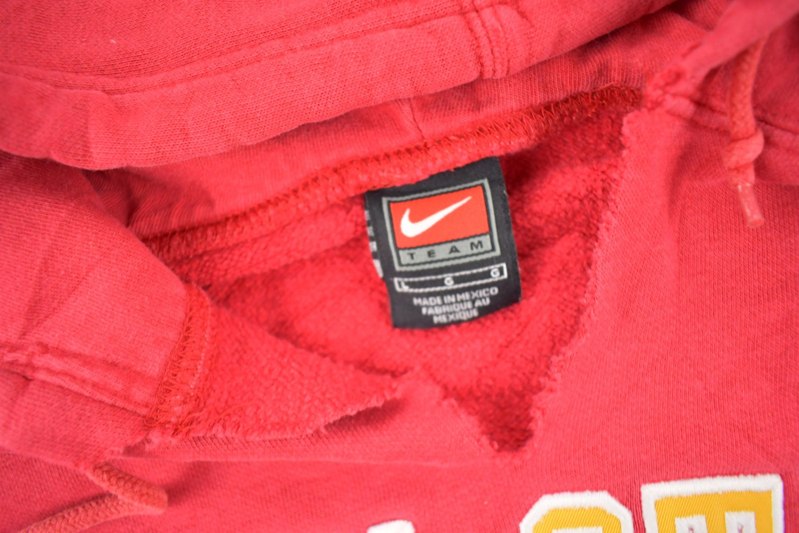 Vintage 1990s University of Iowa State Collegiate Nike Hoodie Men's Medium - Image 5