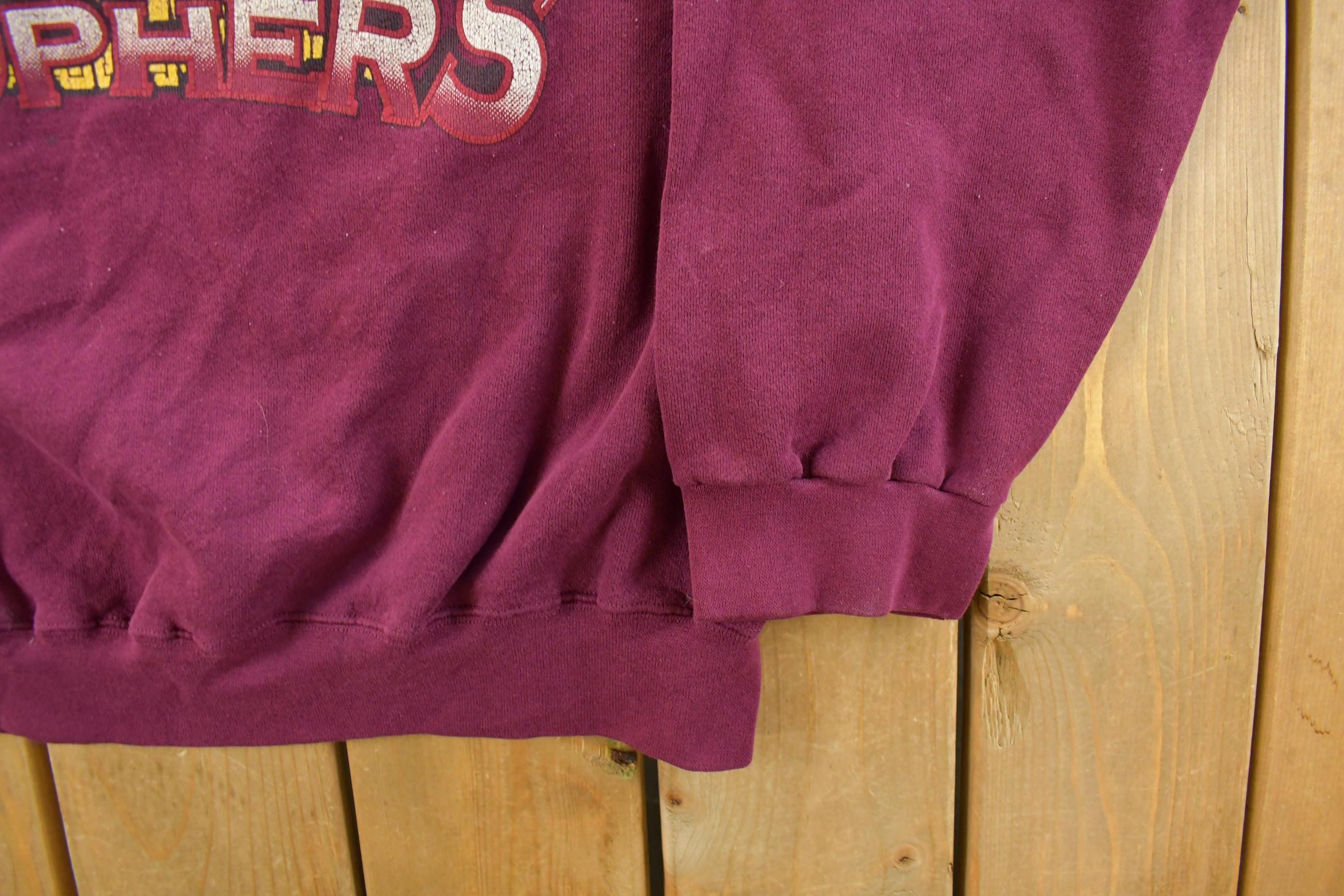Vintage 1990s University of Minnesota Golden Gophers Crewneck Sweatshirt Men's 2XL - Image 3