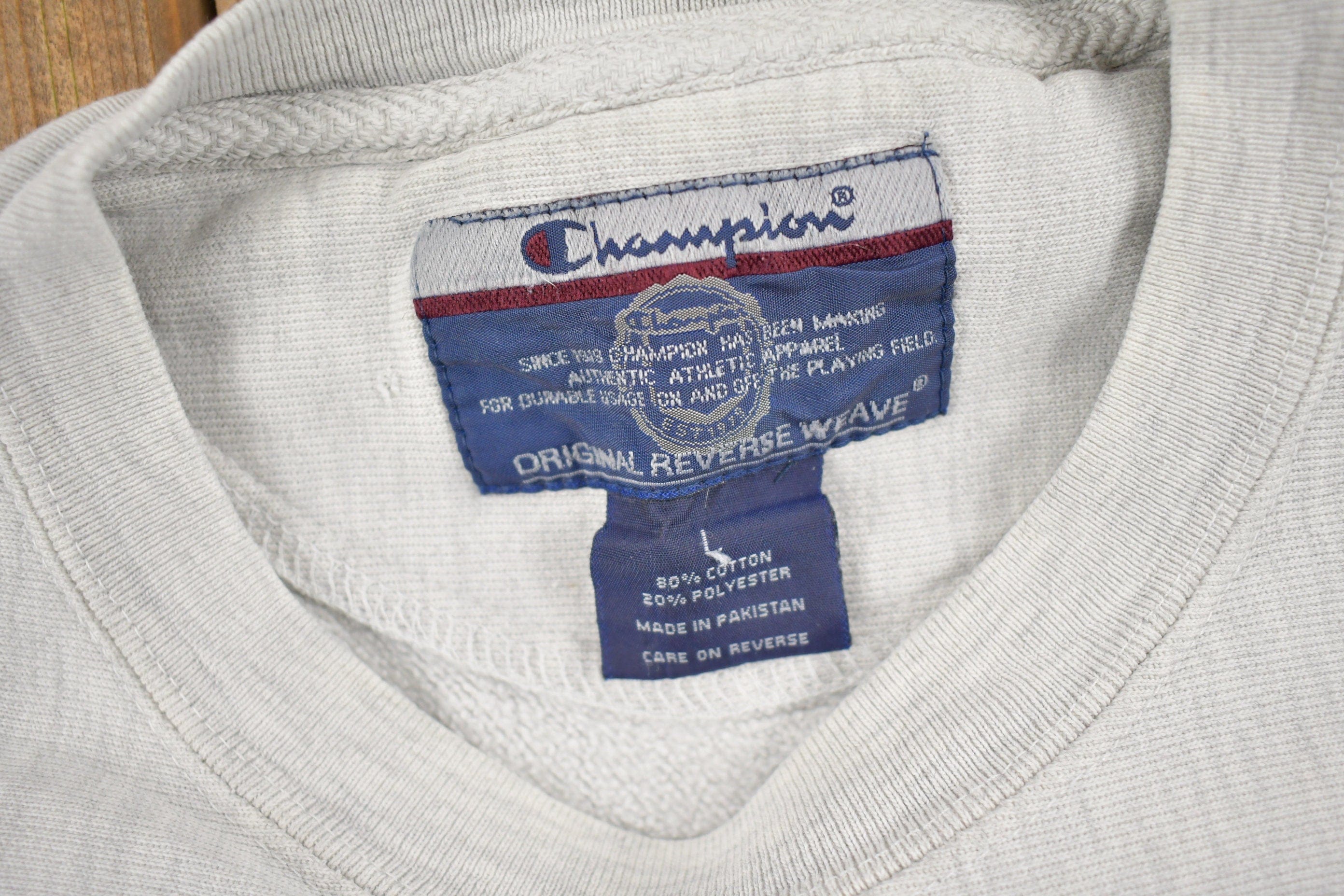 Vintage 1990s University of Northern Iowa Champion Reverse Weave Collegiate Crewneck Men's Large - Image 8
