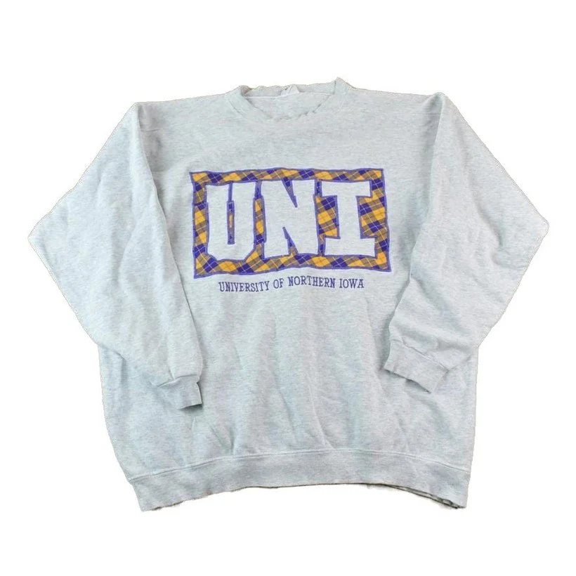 Vintage 1990s University Of Northern Iowa Crewneck Sweater Men's XL