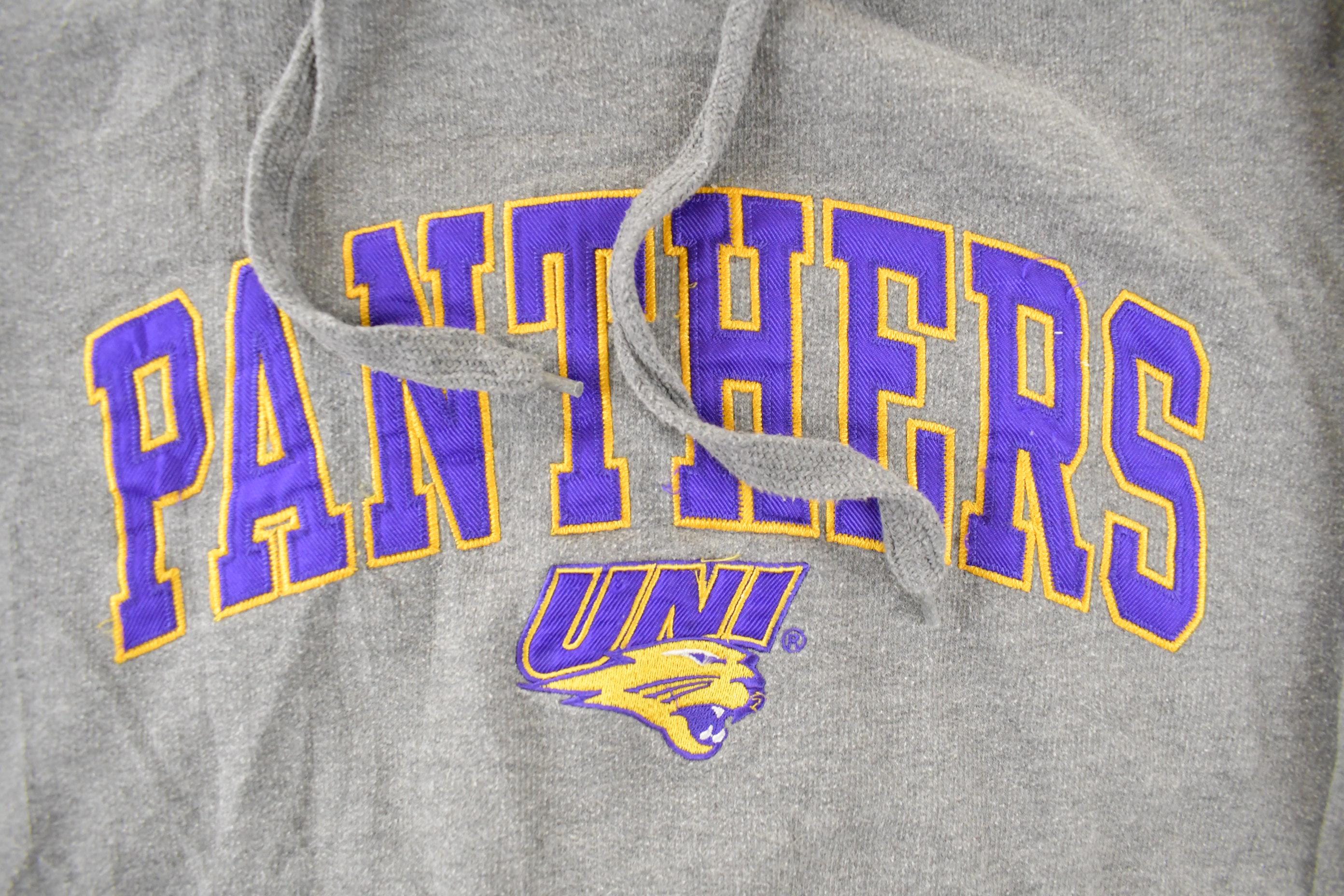 Vintage 1990s University of Northern Iowa Panthers Collegiate Hoodie Men's Medium - Image 4
