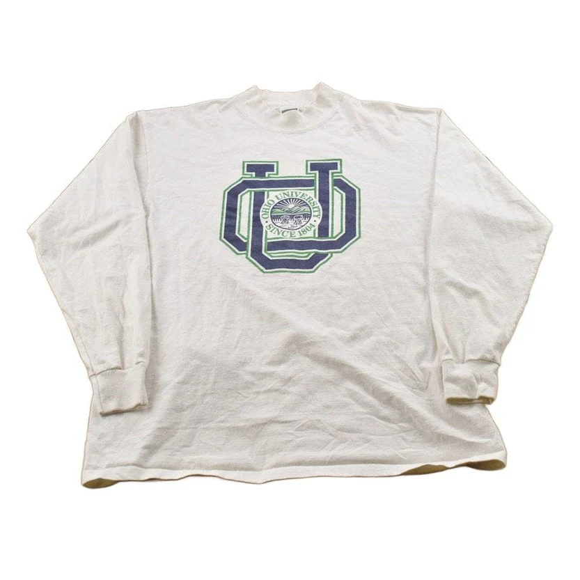 Vintage 1990s University Of Ohio Collegiate Crewneck Shirt Men's Large