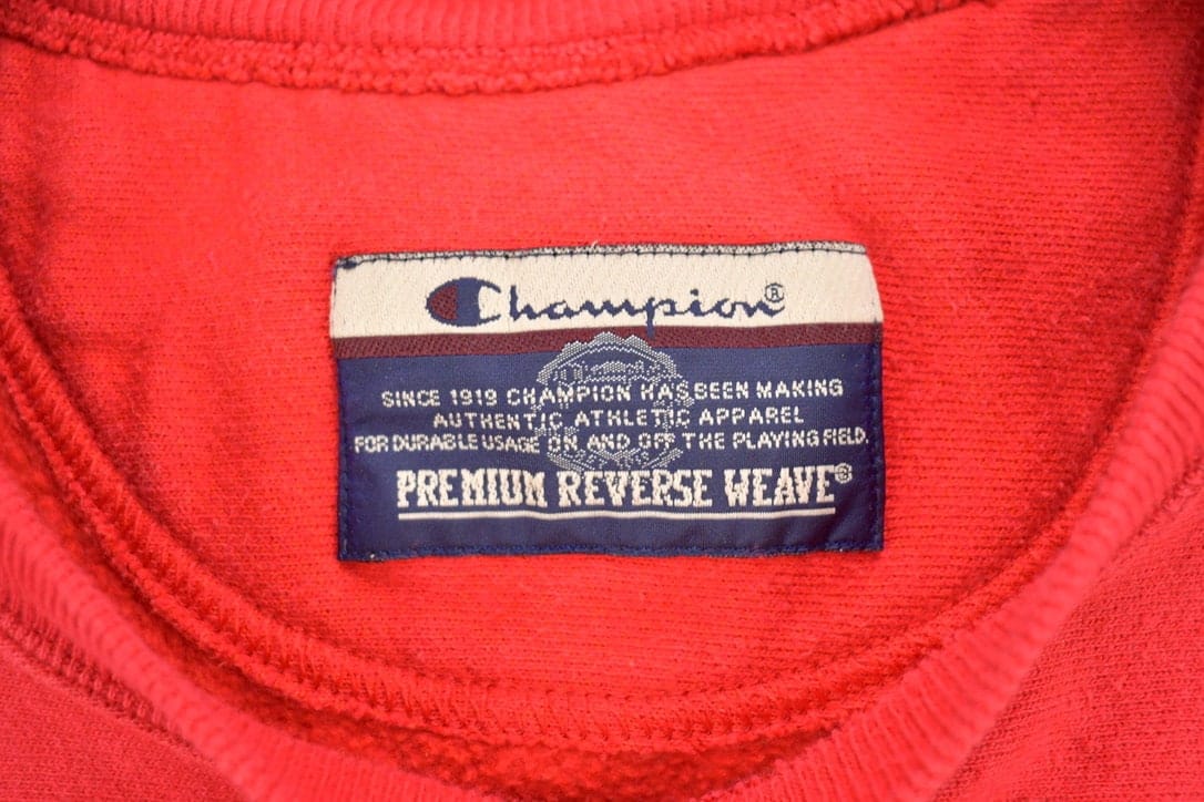 Vintage 1990s University Of Wisconsin Collegiate Basketball Reverse Weave Crewneck Men's XL - Image 3
