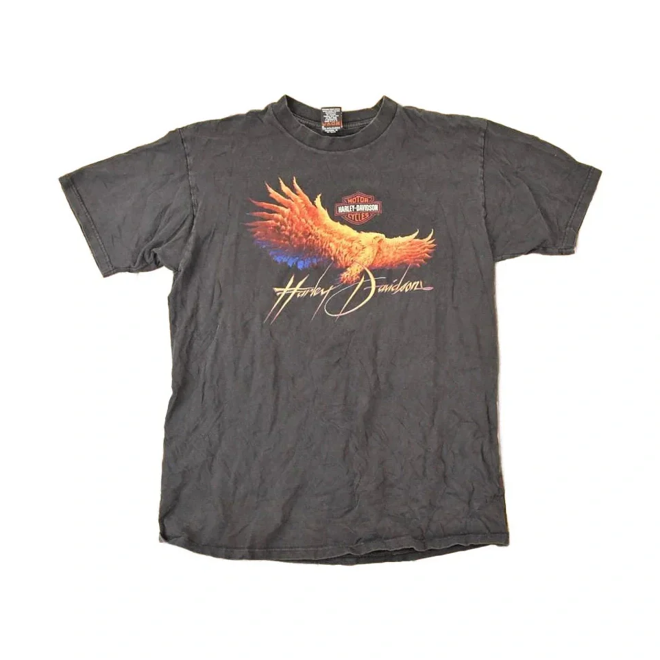 Vintage 1990s Valley Forge Harley Davidson Screaming Eagle Souvenir T-Shirt Men's M