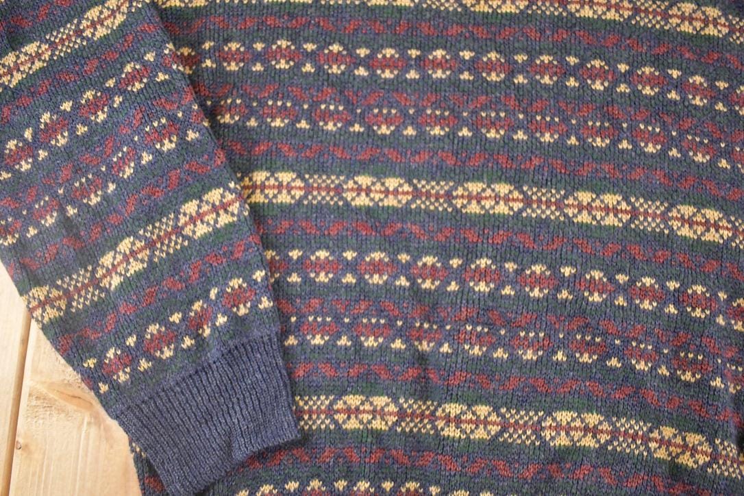 Vintage 1990s van Heusen Knit Sweater Men's XL - Image 3