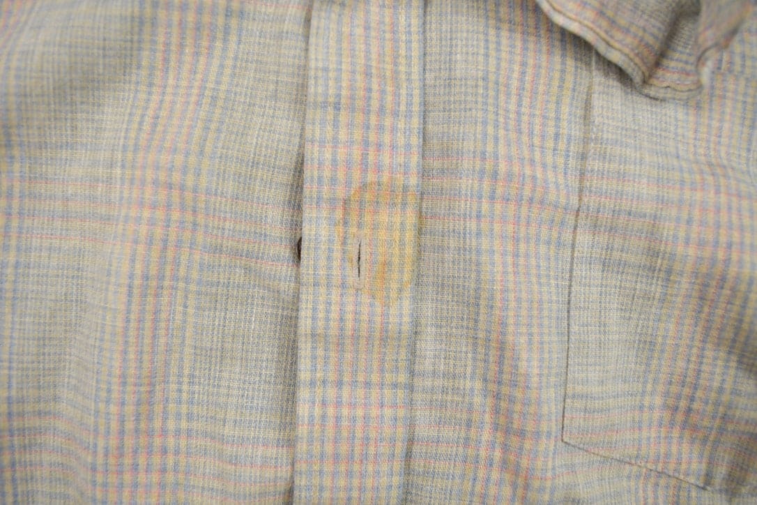 Vintage 1990s Van Heusen Striped Button Up Shirt Men's Medium - Image 3