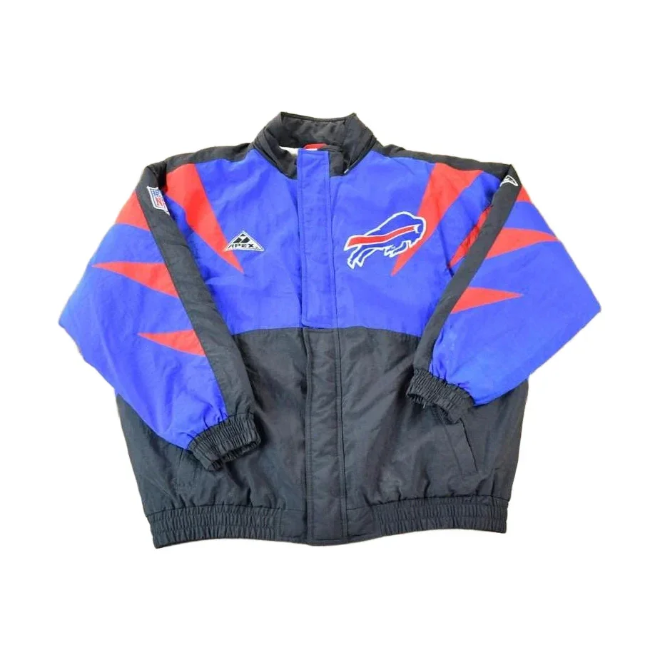 Vintage 1990s Vintage Apex One Sharktooth Buffalo Bills Full Zip Proline NFL Jacket