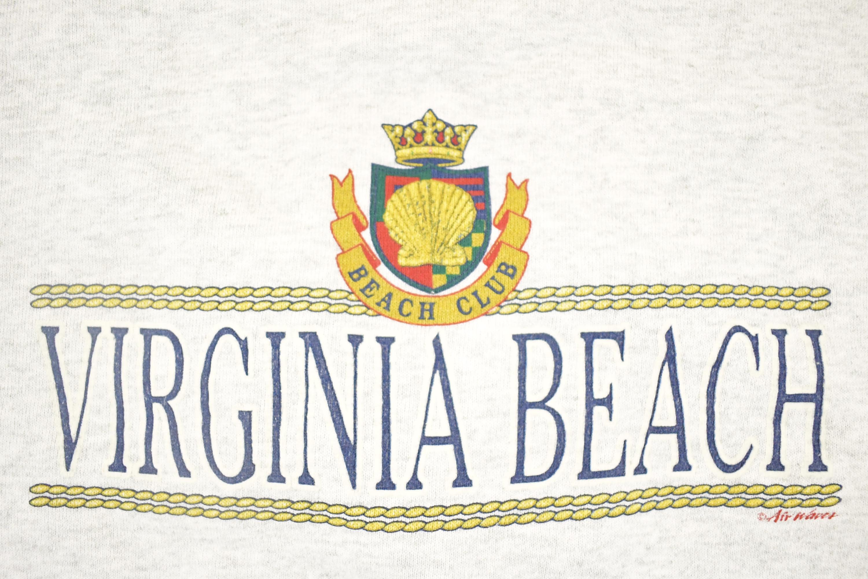 Vintage 1990s Virginia Beach Souvenir Crewneck Sweatshirt Men's - Image 3
