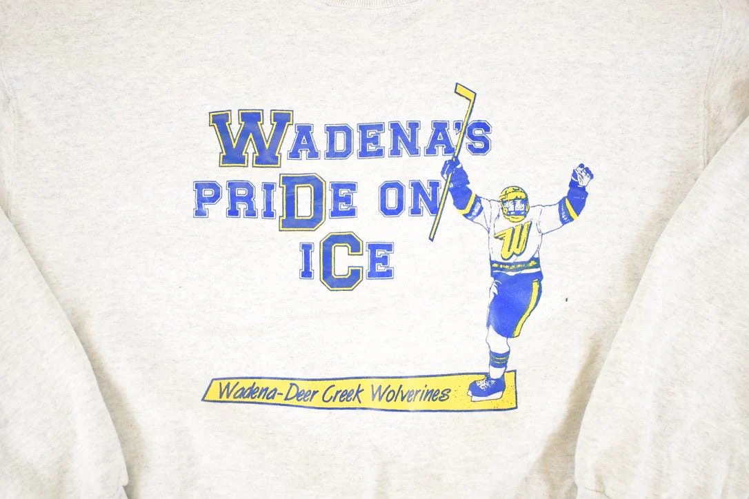 Vintage 1990s Wadenas Pride On Ice Hockey Crewneck Sweatshirt Men's L - Image 3