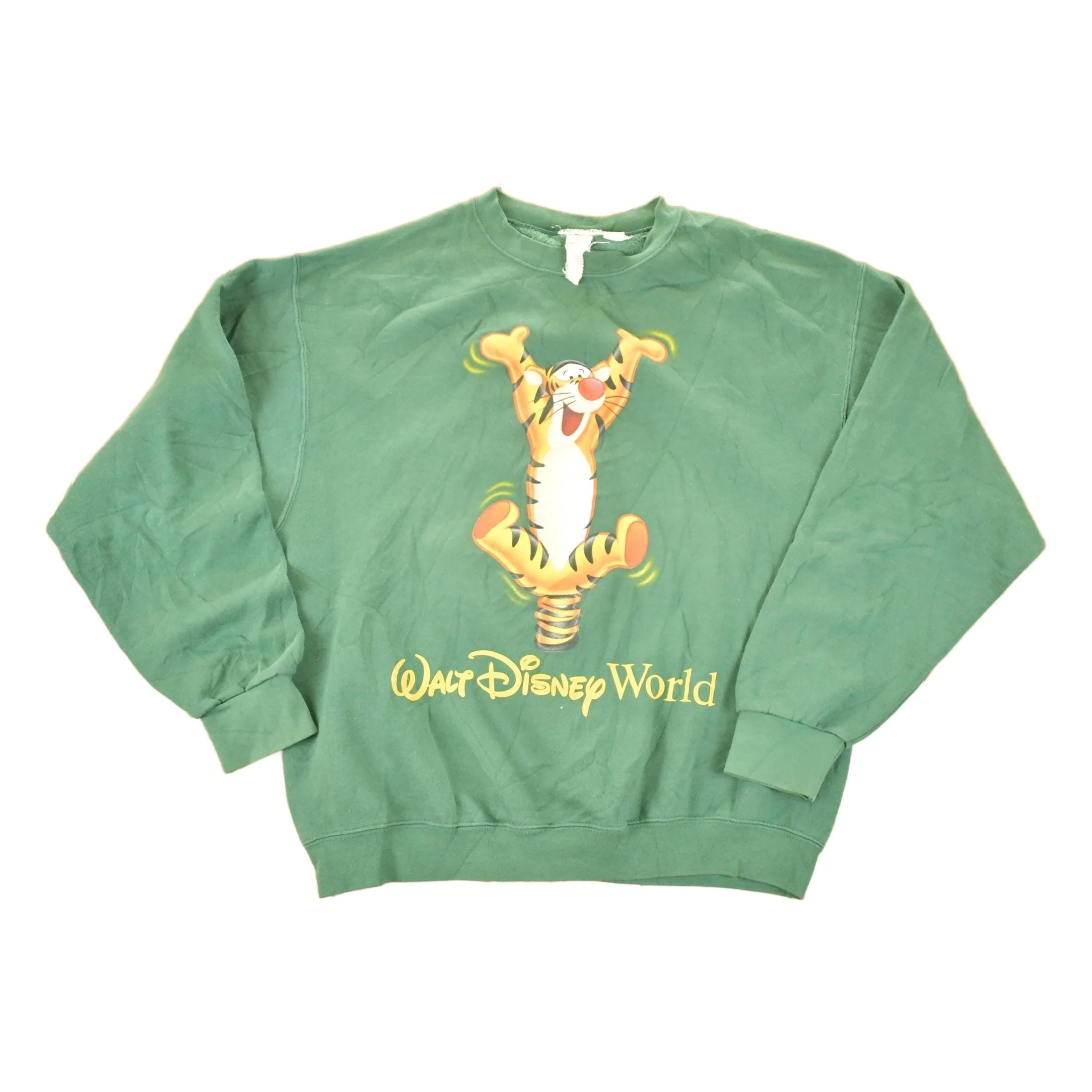 Vintage 1990s Walt Disney World Tigger Crewneck Sweater Men's L
