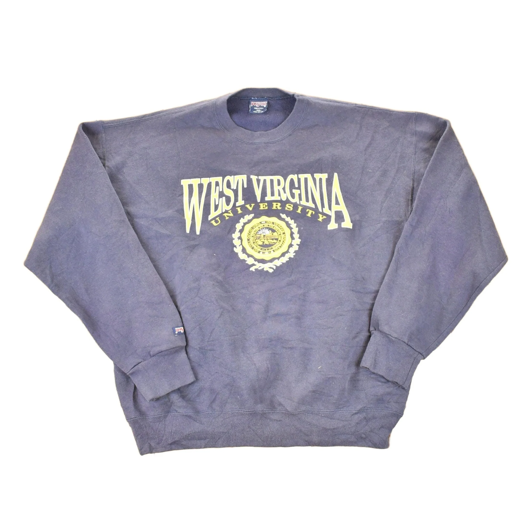 Vintage 1990s West Virginia University Crewneck Sweater Men's XL