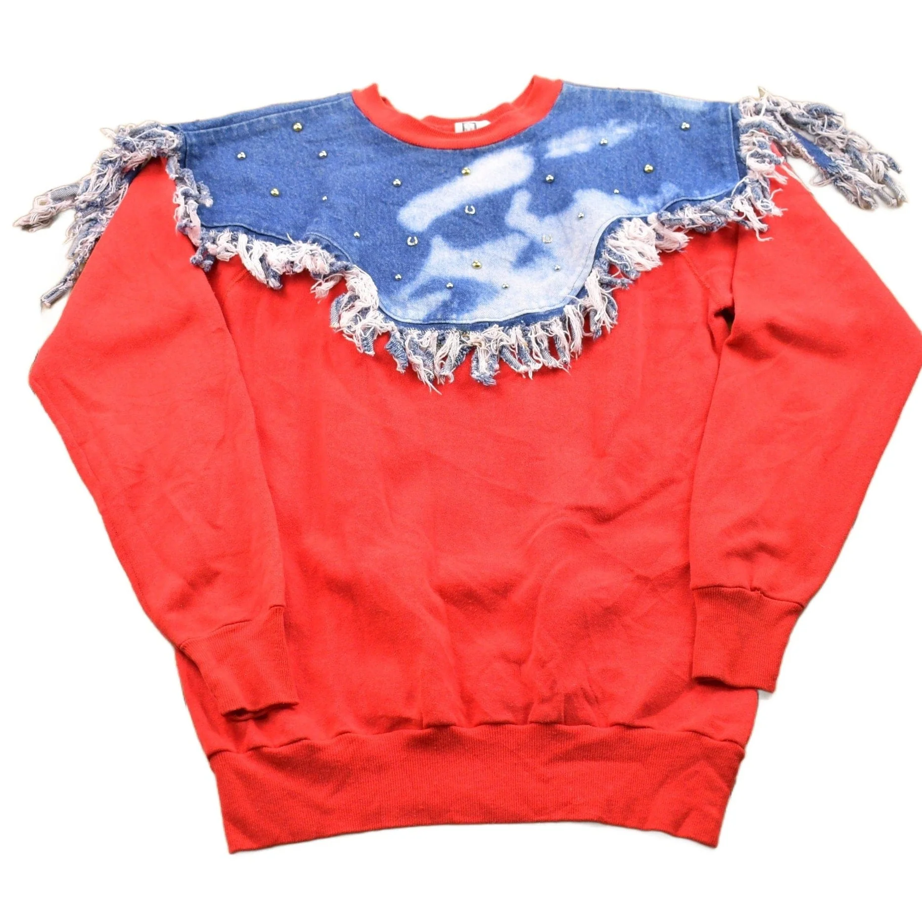 Vintage 1990s Western Theme Crewneck Sweatshirt Men's M