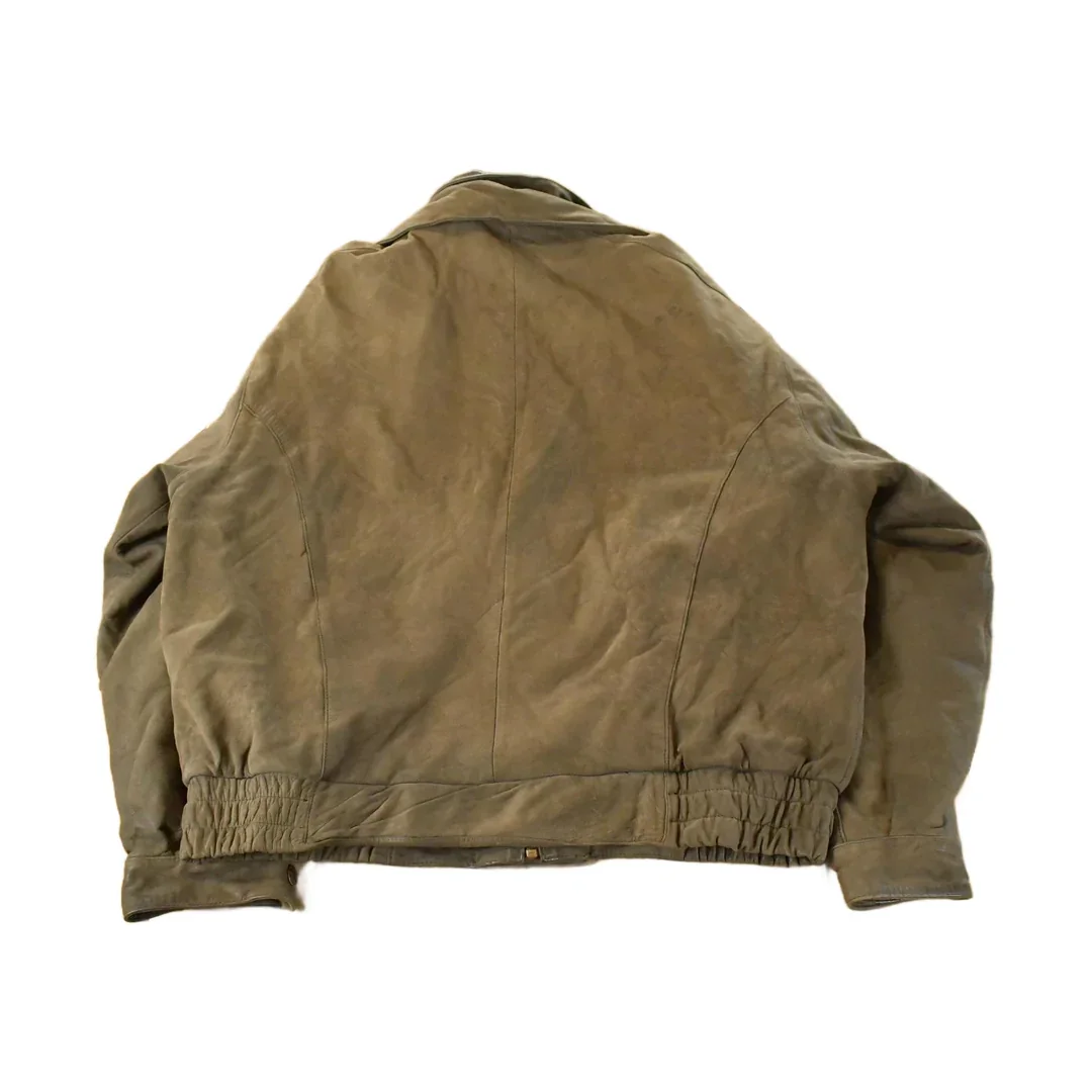 Vintage 1990s Wilsons Leather Biker Jacket Men's XL - Image 2
