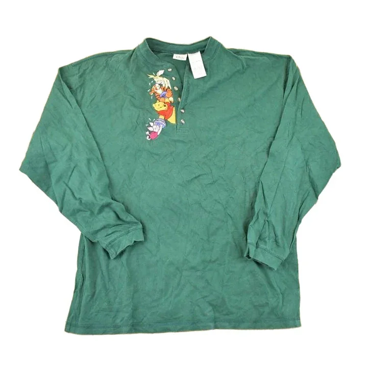 Vintage 1990s Winnie The Pooh Gang Embroidered Disney Crewneck Shirt Men's L