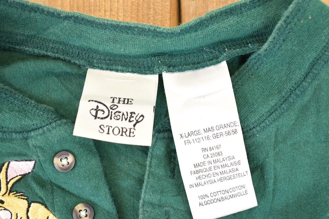 Vintage 1990s Winnie The Pooh Gang Embroidered Disney Crewneck Shirt Men's L - Image 4