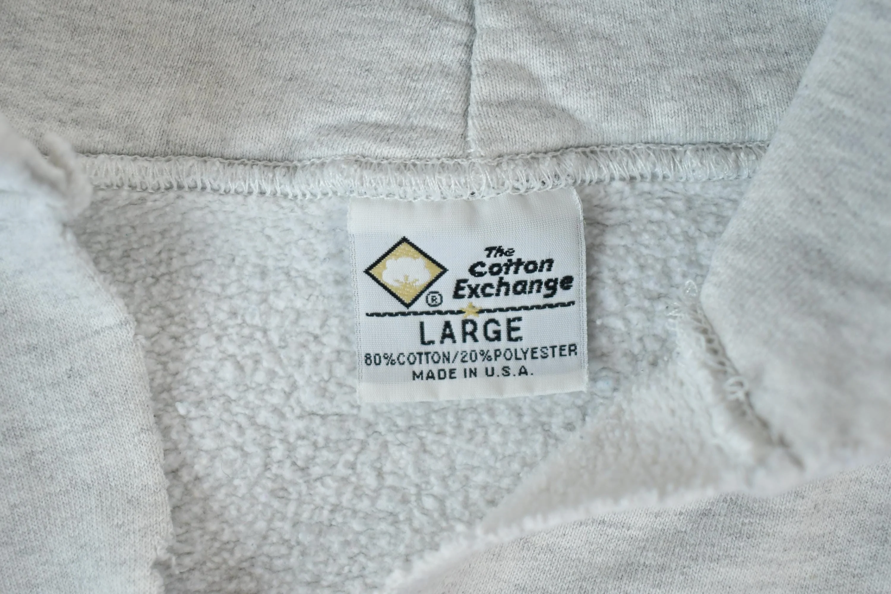 Vintage 1990s Winona State University Collegiate The Cotton Exchange Heavyweight Hoodie Men's Large - Image 3