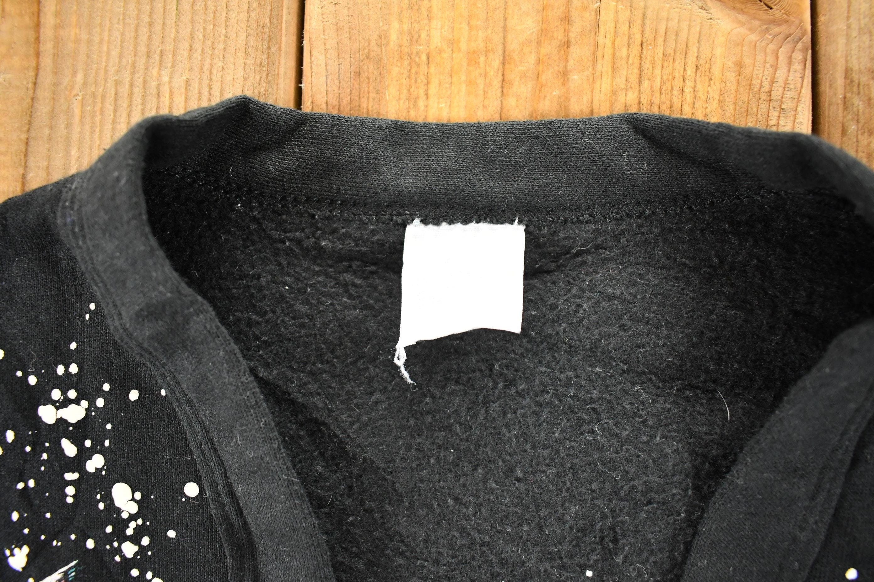 Vintage 1990s Winter Kitten AOP Cardigan Sweatshirt Women's XL - Image 6