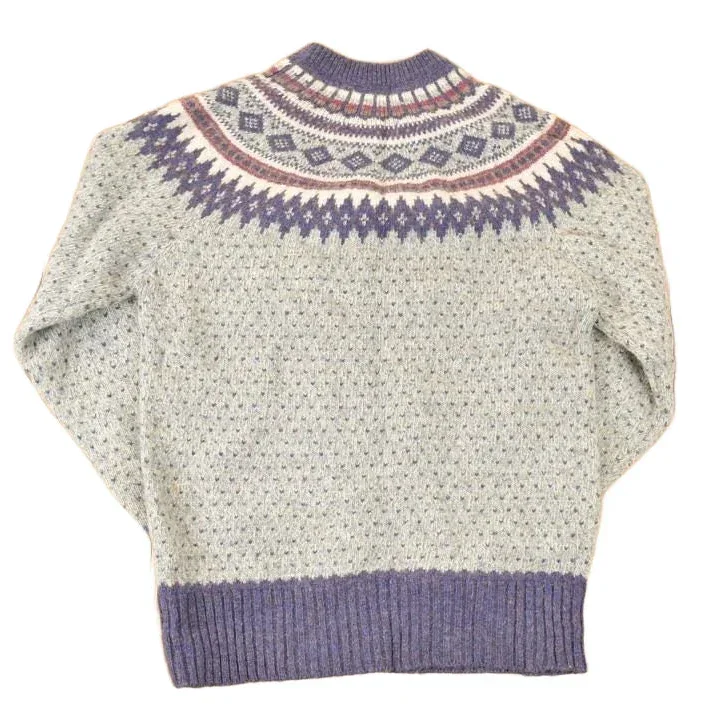 Vintage 1990s Woolrich Abstract Knit Crewneck Sweater Womens L - Image 2