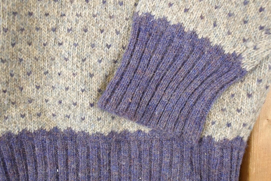 Vintage 1990s Woolrich Abstract Knit Crewneck Sweater Womens L - Image 3