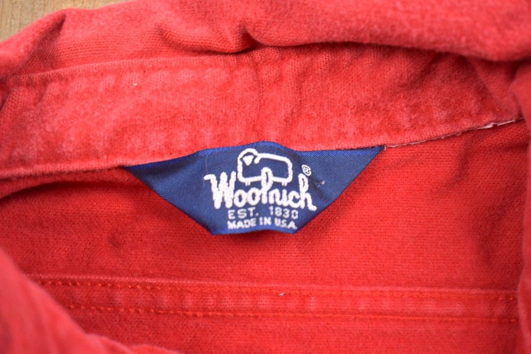 Vintage 1990s Woolrich Northland Fishing Tackle Button Up Shirt Men's Large - Image 3