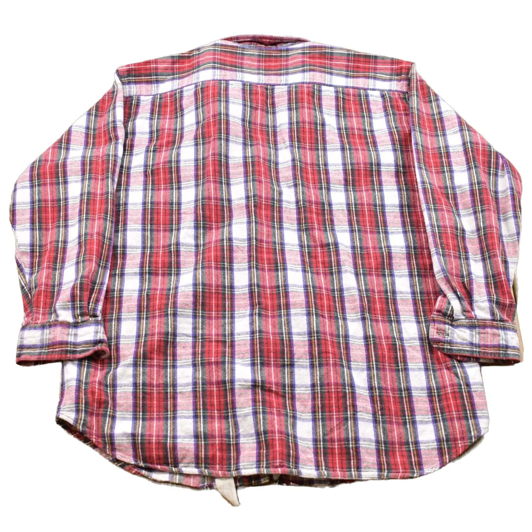 Vintage 1990s Woolrich Plaid Button Up Shirt Men's XL - Image 2