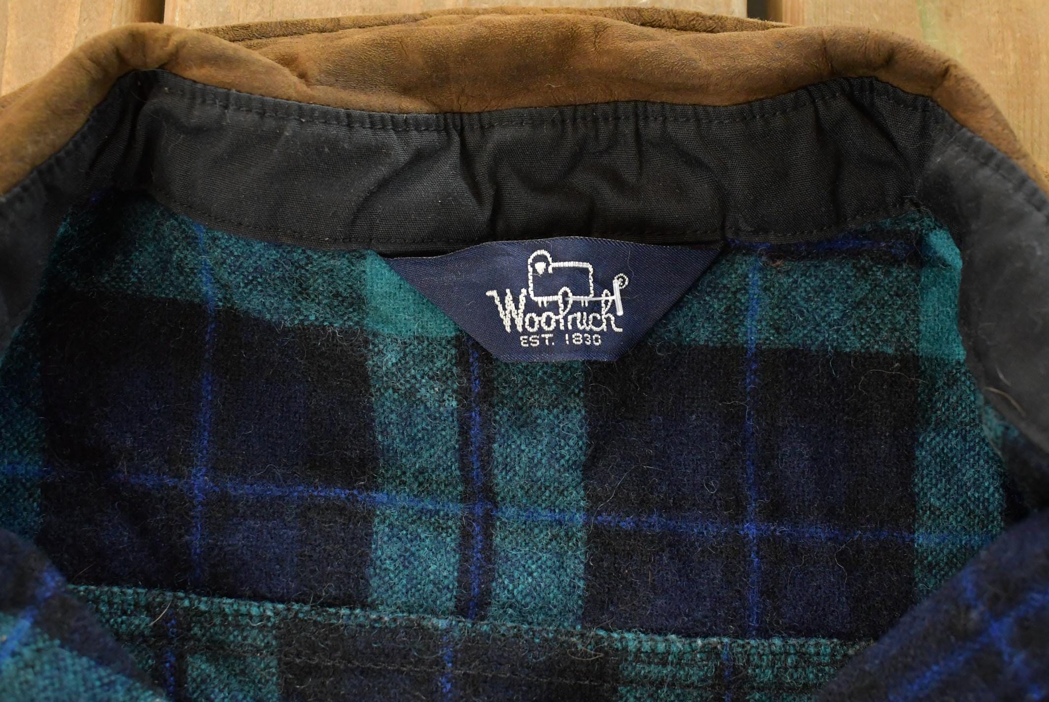 Vintage 1990s Woolrich Plaid Flannel Button Up Shirt Men's XL - Image 4